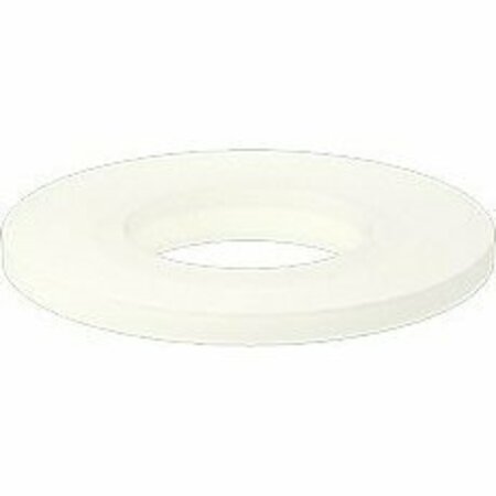 BSC PREFERRED Electrical-Insulating Nylon 6/6 Sleeve Washer for 1/4 Screw Size 0.062 Overall Height, 100PK 91145A248